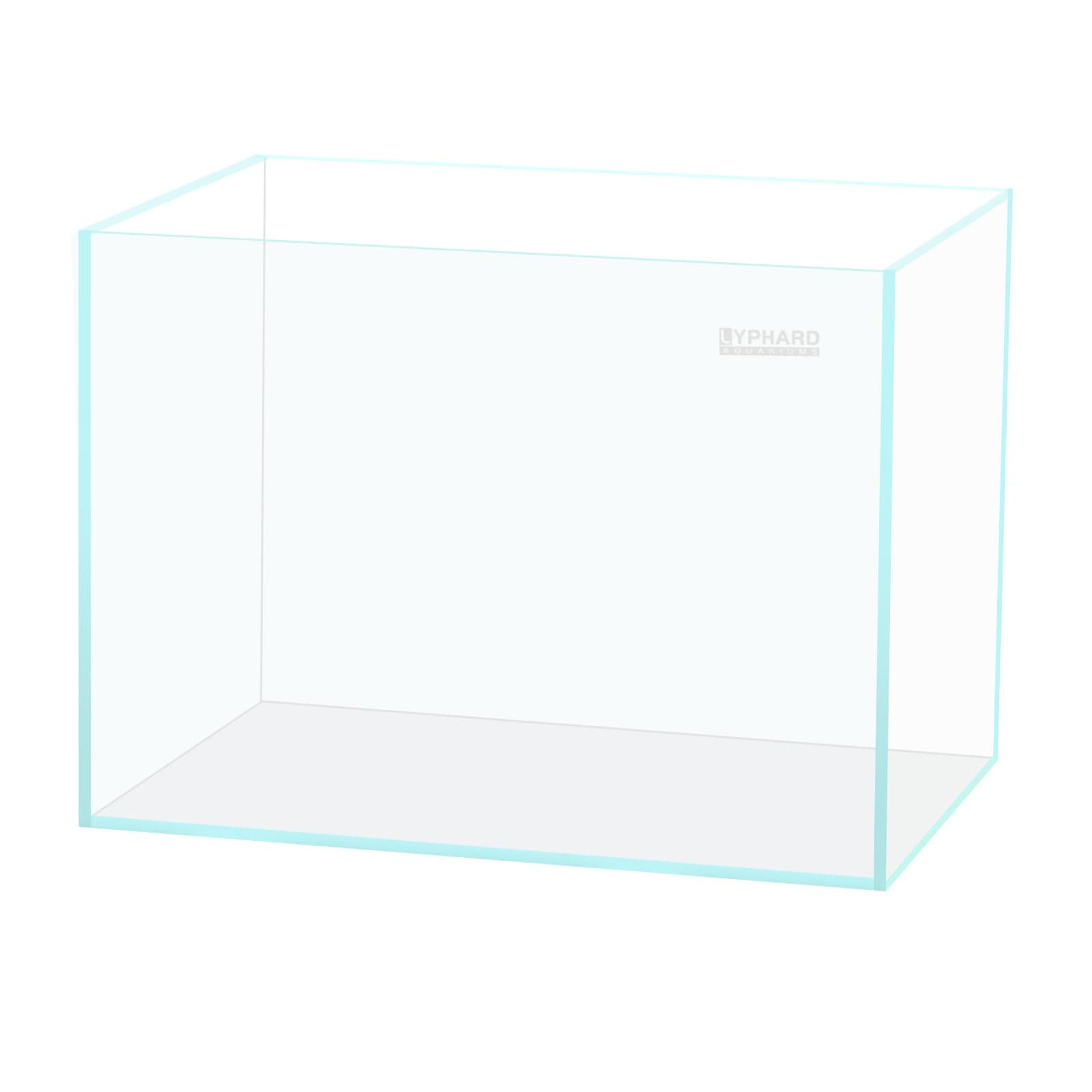 9.5 Gallon Rimless Aquarium, Ultra Clear Glass Low Iron Small Fish Tank for Betta, L15.7×W11.8×H11.8 Inches Thickness 5mm with EVA Foam Mat Included