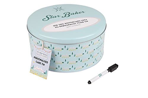 Great British Bake Off 88202206C Star Baker Personalised Cake Tin with Whiteboard Marker