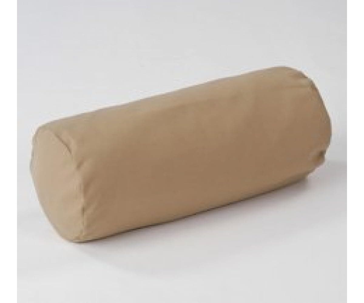 (Pack of 2) Satin Beige - Cervical Neck Roll Pillow Case Only