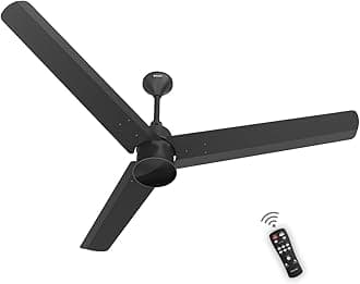 Polycab Silencio Mini 900mm 5-Star BLDC, Remote Ceiling fan for home | 55% Energy Saving, 100% Copper, High Speed, 25 Speed Setting, Reversable & Timer | 4-yr Warranty【Matt Black】