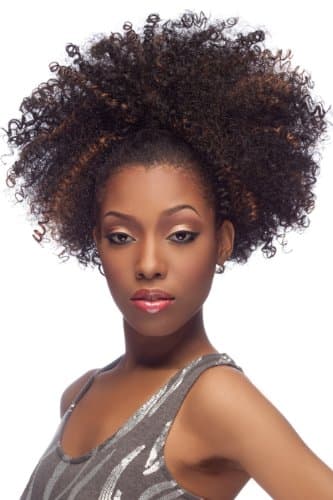 Harlem 125 ORIGINAL PONYTAIL DRAWSTRING MIXED FIBER (SAMBA124) (1B-Off Black)