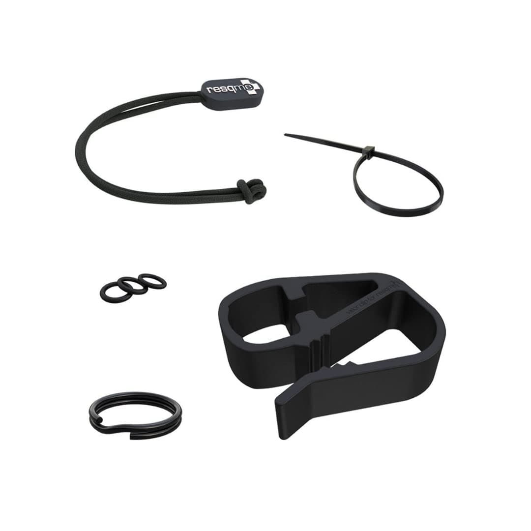 resqme, Inc. Accessory Pack for resqme Car Escape Tool with Visor Clip, Lanyard and Cable Tie