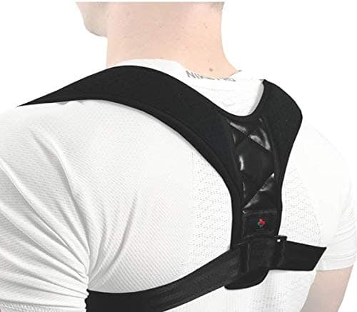 Posture Corrector for Women and Men - One Size Fits Most – Adjustable Back Brace – Back Support Strap for Back Pain Relief – Comfortable and Breathable Fabric Back Brace for Posture Improvement