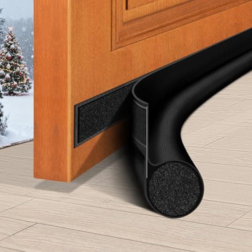 Door Draft Stopper 36 Inch Door Draft Blocker Door Guard Reduce Cold Air, Light, Odor, Soundproof Door Sweep for Bottom of Door Weather Stripping Door Seal Fit
