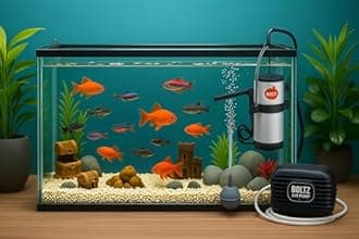 Boltz Submersible Aquarium Filter Pump 8 Watt,500 L/H for Aquarium/Fish Tank 1 to 2 feet size aquarium, 6 Months Warranty (Fish Aquarium Filter)- White color