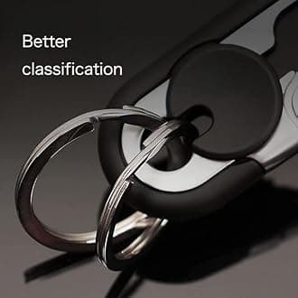 CHRIS GOOD Men's Car Key Chain, Personalized Creative Stainless Steel Car Keychain for Men
