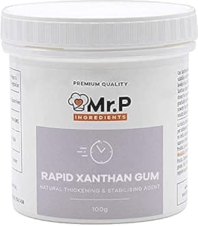 Mr.P Ingredients Rapid Agglomerated Xanthan Gum 100g Powder Rapid Thickener and Stabiliser Agent VEGAN Vegetarian Gluten Free Halal Kosher Non-GMO (Recyclable Pot)