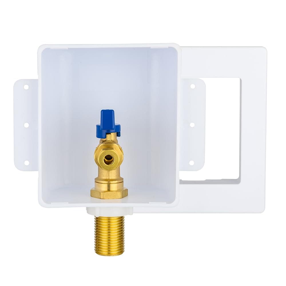 EFIELDPremium Ice Maker Outlet Box,1/2-Inch Sweat (MIP) Inlet with Installed 1/4-Turn Ball Valve (Mip)