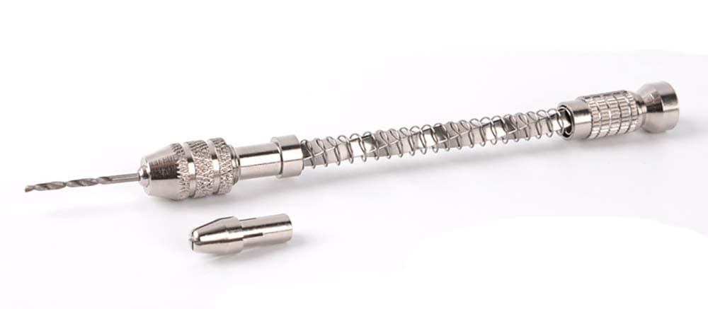 0.2-2mm Mini Pin Vise Spiral Hand Push Drill Chuck Micro Tool for Twist Bit