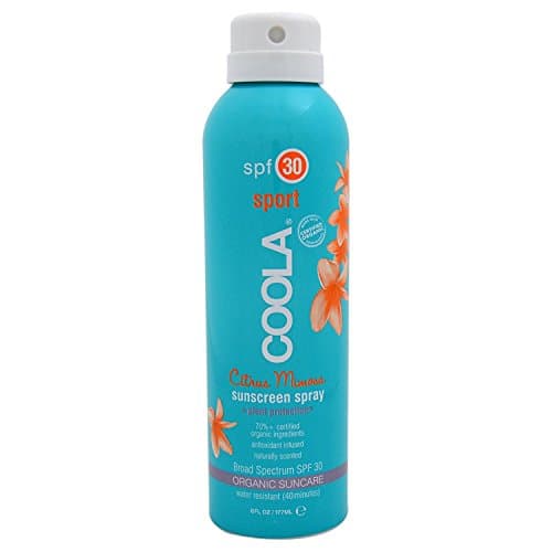 COOLA Soprt Citrus Mimosa Sunscreen Spray SPF 30, 6 Fl Oz