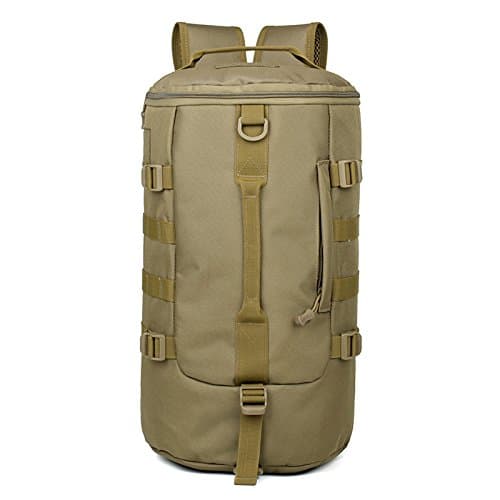 Bohoartist Military Tactical Assault Pack Backpack Molle Bug Out Duffle Bag Messenger Shoulder Bag Rucksack Handbag for Outdoor Hiking Camping Trekking Hunting (Brown)