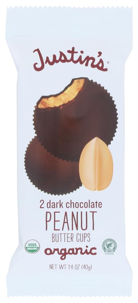 Justin's Peanut Butter Cups, Dark Chocolate, 1.4 Ounce (Pack of 6)