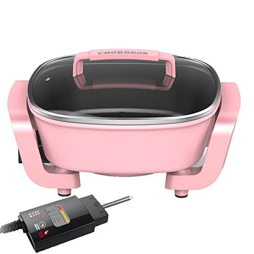 CHORBROS CHB-201 3.9 Quart/10-inch Super Pot, Electric Hot Pot,Cute,电火锅,多功能锅,电热锅,电炒锅