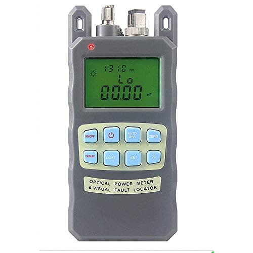 eTayson Visual Fault Locator & Optical Power Meter Professional All-in-One Portable Handheld Fiber Optic Cable Tester, Sc and Fc Connector, -70 to +10 dBm,1/10 mW (1mW 5KM)