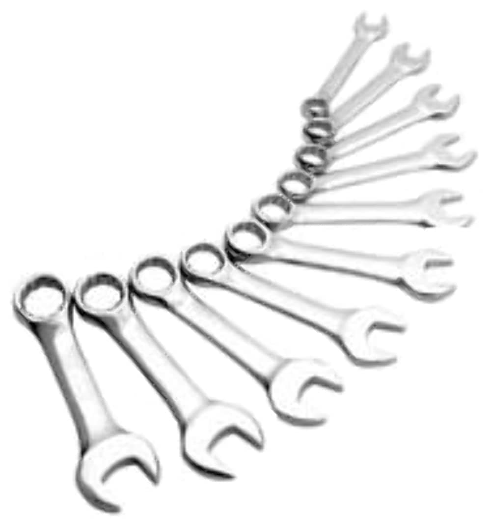 9930M Metric Stubby Combination Wrench Set, 10-Piece