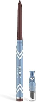 PrimeEyes Glide Eyeliner for Mature Women – Waterproof, Long-Stay and Mess-Proof – Gel Creme Texture, Discreet Sharpener and Effective Smudger (Mocha Shimmer)