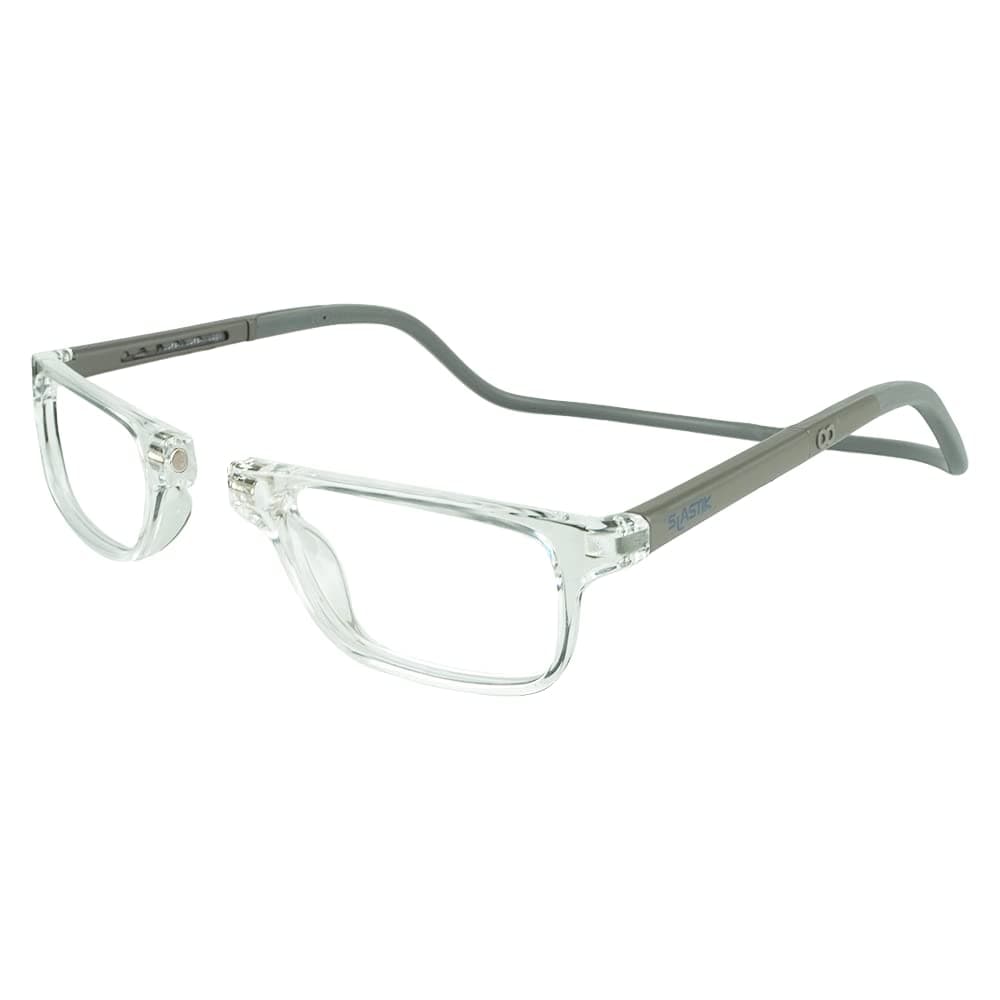 Clic Magnetic Reading Glasses by Slastik, Computer Readers, Foldable Band, Replaceable Lens, Adjustable Temples, Nashi (S-XL)