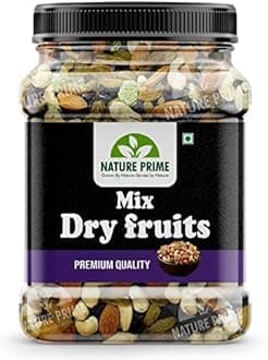 Premium Mix Dry Fruits and Nuts with Almonds| Cashew| Kishmish | Apricot | Black Raisins | kiwi | Dry Fruits, Seeds & Nuts - 250 gm