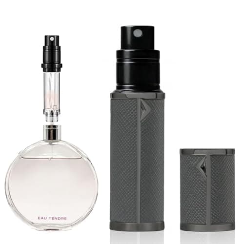 muilsae AB00GR Perfume atomizer,Refillable Perfume Bottle, Pocket Cologne atomizer, Bottom Fill, Suitable for travel and vacation, birthday and anniversary, 5ml (Grey 5ml)