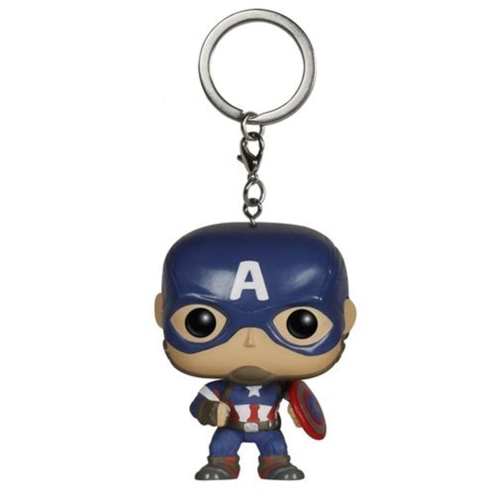 POP Marvel Avengers Captain America figure model pocket keychain