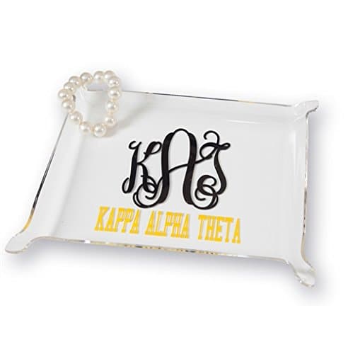 Kappa Alpha Theta Acrylic Trinket Tray