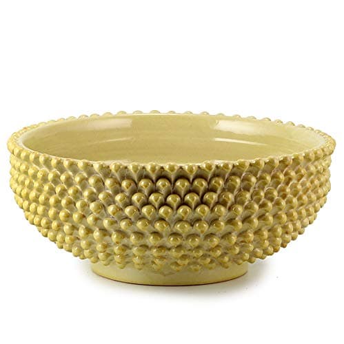 DOLFI PINECONES: Round Centerpiece Bowl HONEY