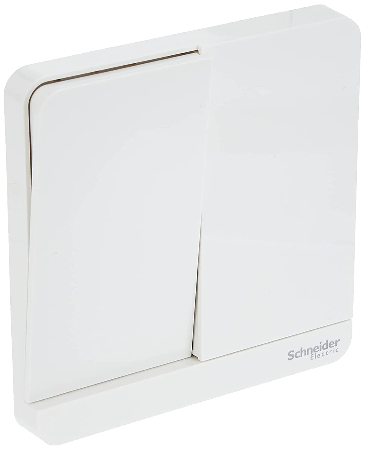 Schneider Electric E8332L2_WE AvatarOn White - 2-way plate switch 2 gang - 16AX - White