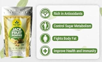 Well Matured Green Jackfruit Flour Gluten Free, Raw Jackbulb Jack Fruit Powder 250 Grams - Pack of 4