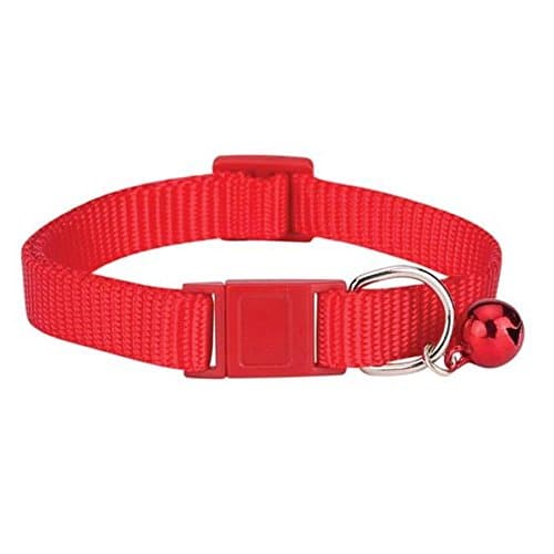 SAVVY TABBYNylon Cat Collar, 3/8-Inch, Tomato Red