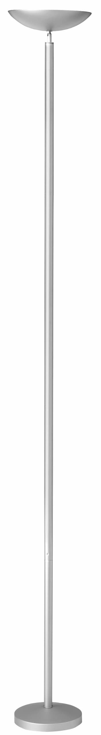 Unilux First Halogen Floor Lamp Uplighter 180 x 25 x 28 cm, Metallic Grey