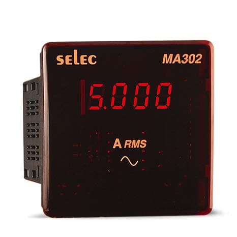 Selec Make Digital ammeter with LED display [MA302] (Pack of 1)