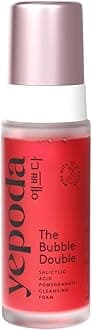 The Bubble Double, Gently Exfoliating Cleansing Foam, Deeply Cleanses Pores & Prevents Impurities, Vegan Korean Face Cleanser for All Skin Types, 4.22 FL. OZ. (120 ml)