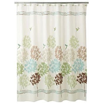 Peri Garden Pond Fabric Shower Curtain