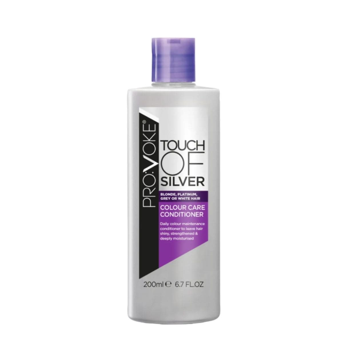 Touch of Silver Colour Care Conditioner 200 ml, Keep Coloured Hair Deeply Moisturised Silky and Smooth, Helps Eliminate Brassy and Yellow Tones, Correcting Pigments to Keep That Salon Colour