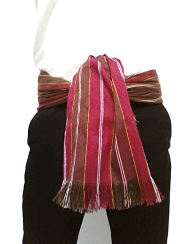 Thai men's multi-purpose loincloth, handmade by weaving, ''pha khao ma''