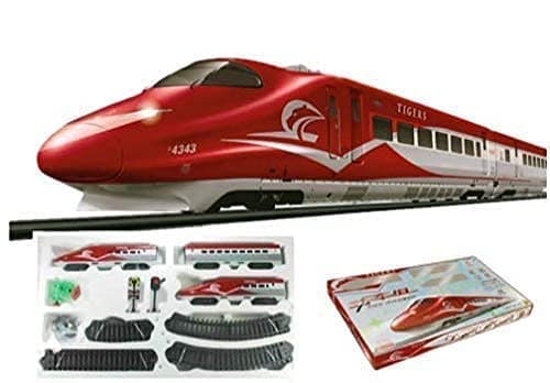 Jack RoyalJack Royal Bullet Train Set with Light and Sound & Track High Speed Electric Metro Train with Long Track and Flyover Signal Accessories Best Train Toy