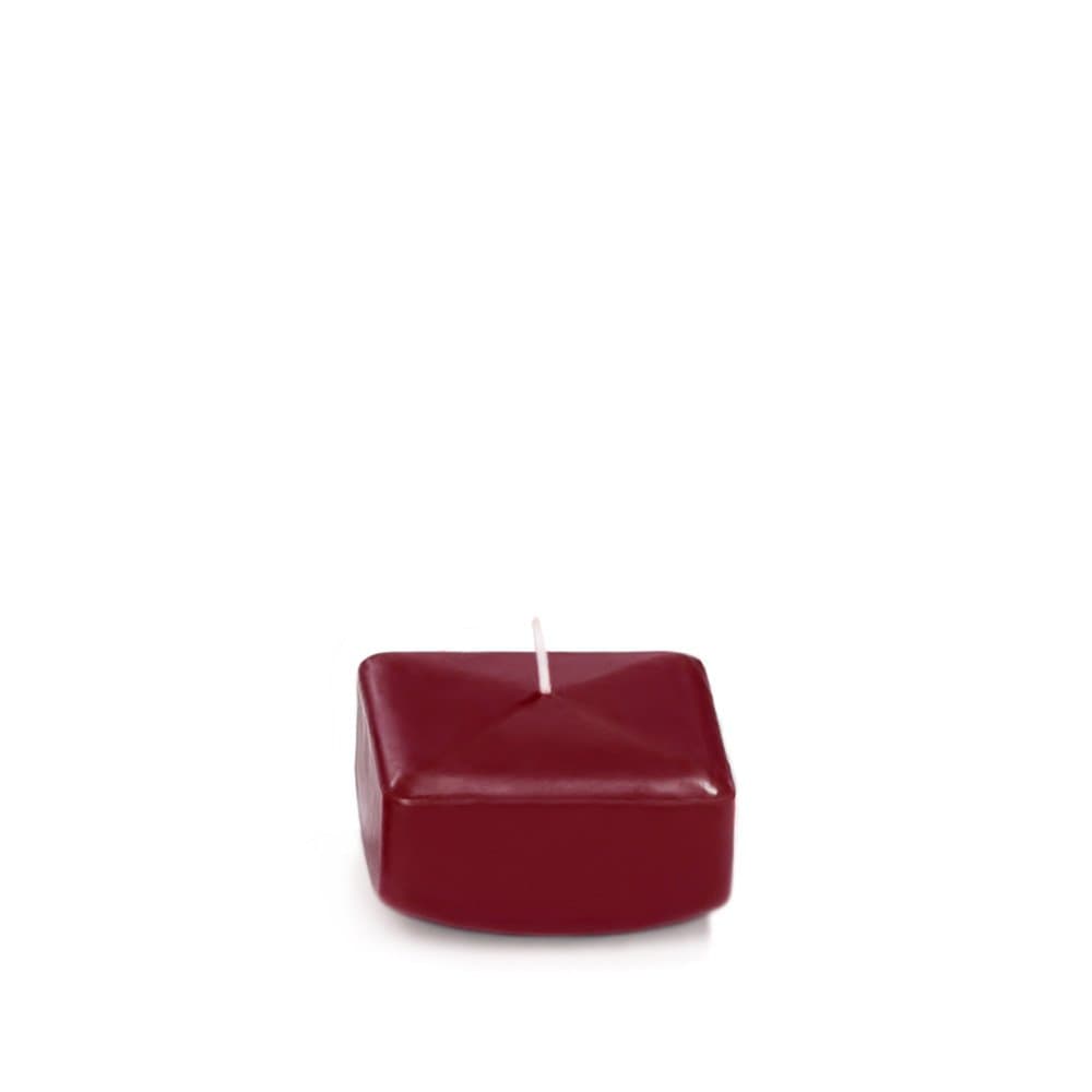 yummi 2.25" Burgundy Square Floating Candles - 6 per Pack