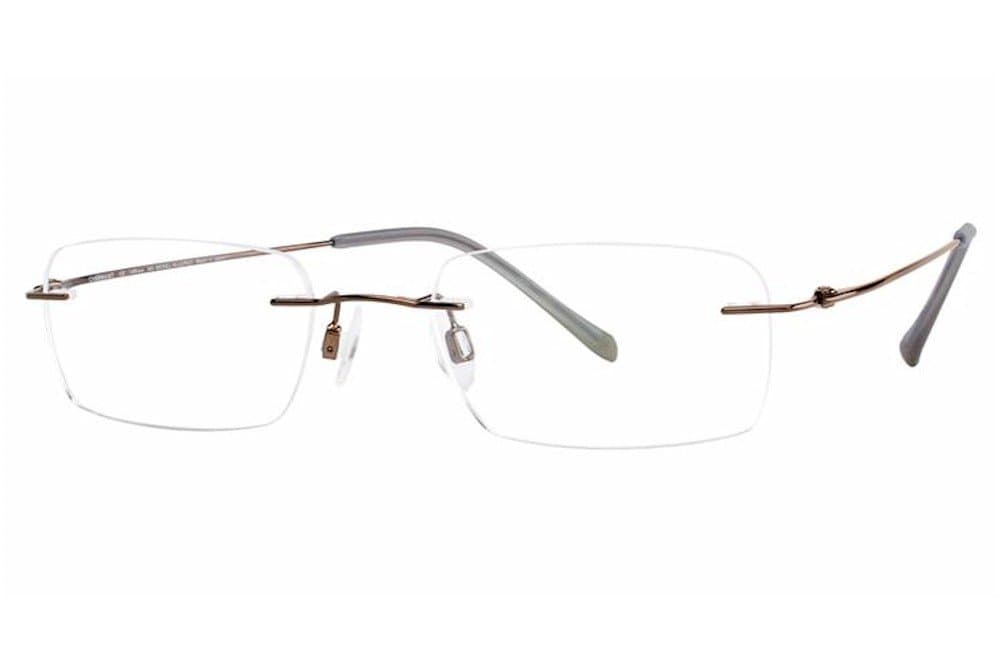 CHARMANT Titanium Eyeglasses 8333E Brown BR Optical Frame