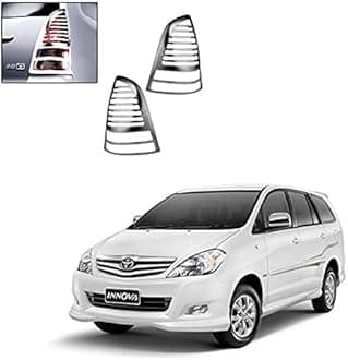 CAR SAAZ Tail Light Chrome Moulding for innova (2009 to 2012) Type 2