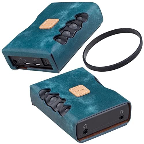 Case for Chord Mojo 2 , Handmade Artificial Italy PU Leather (Mojo 2 Single Black)