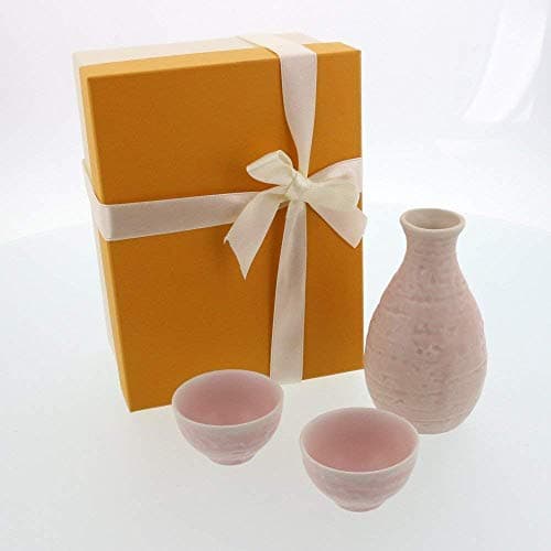 Zen Table Japan Sakura Sake Gift Set Made in Japan - Sake Bottle and 2 Sake Cups
