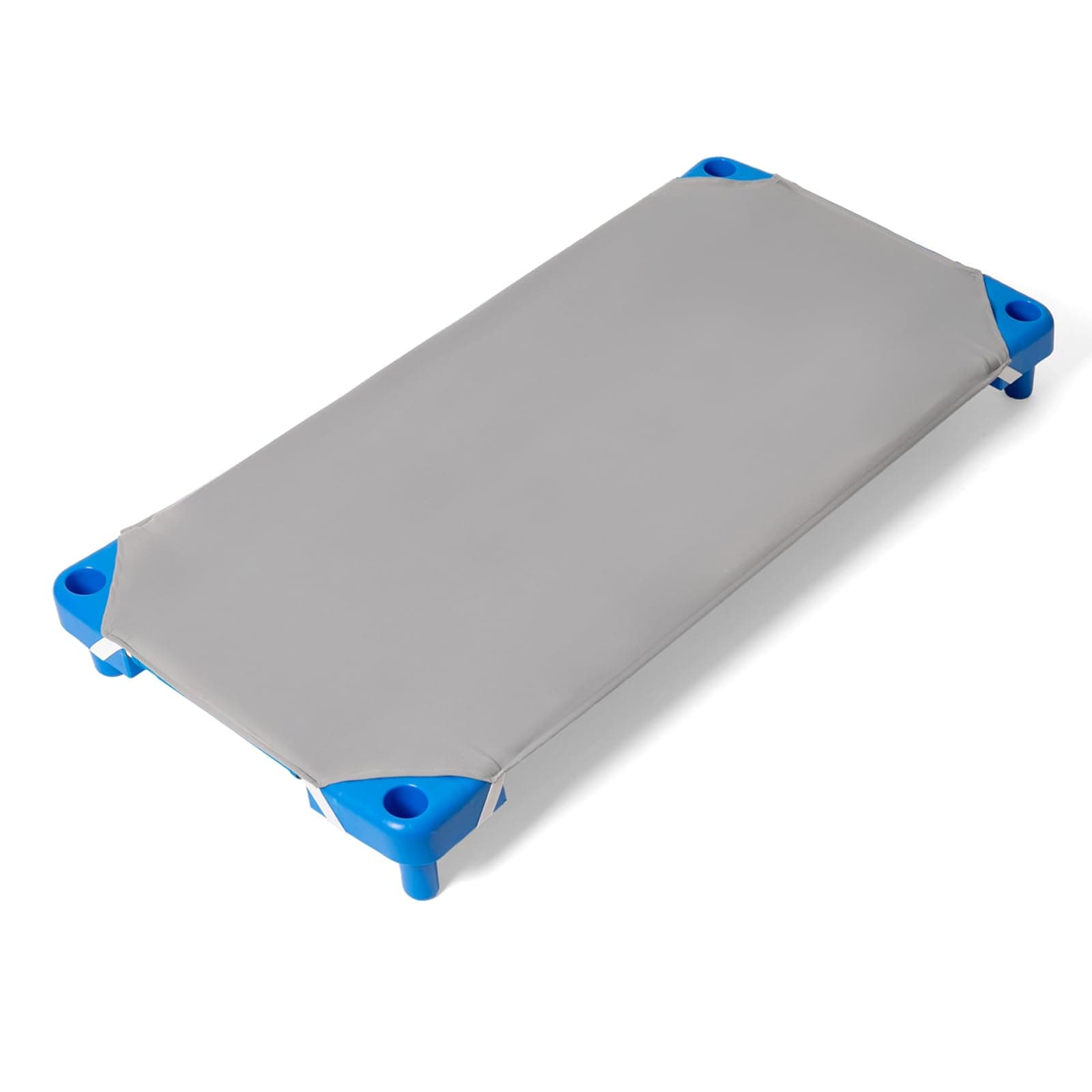 Comfyanno Cot Sheets for Daycare Standard Size - 58.4cm x 101.6cm - 10 Pack Bulk - Daycare Essentials - Soft & Comfortable Brushed Microfiber - Fitted Cot Cover - for Preschool Kids Nap Time - Gray