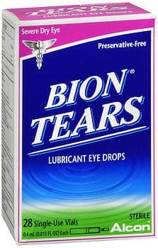 Bion TearsLubricant Eye Drops Single Use Vials - 28 ct, Pack of 5