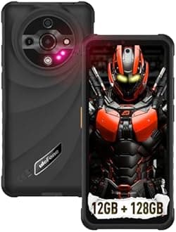 Ulefone Armor X31 Rugged Phone Unlocked, 12GB+128GB MTK Helio G91 Android 15, 48MP+20MP Main Camera, 6050mAh, 6.56" Corning Gorilla Screen, IP68/69K Waterproof, Dual 4G, Widevine L1, IR Blaster, Black