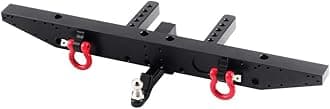 RC Rear Bumper with RC Metal Trailer Hitch for 1/10 TRX-4 TRX4 Car
