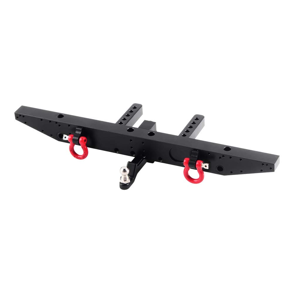INJORA RC Rear Bumper with RC Metal Trailer Hitch for 1/10 TRX-4 TRX4 Car