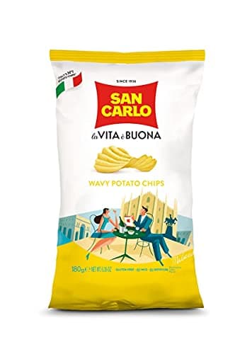 San Carlo WAVY POTATO CHIPS 180gr