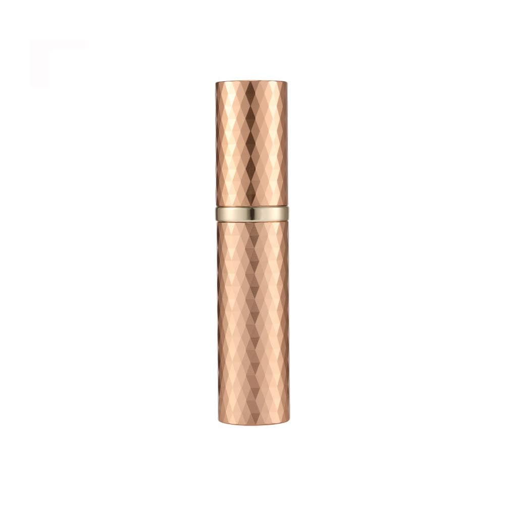 Yeejok Travel Perfume Bottle, Refillable Perfume Atomizer for Travel 5ml, TSA-Approved Portable Mini Empty Cologne Spray Bottle Pump Refilled for Men and Women, Gold