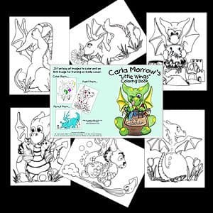 Carla Lee Morrow's Little Wings Coloring Book Dragon