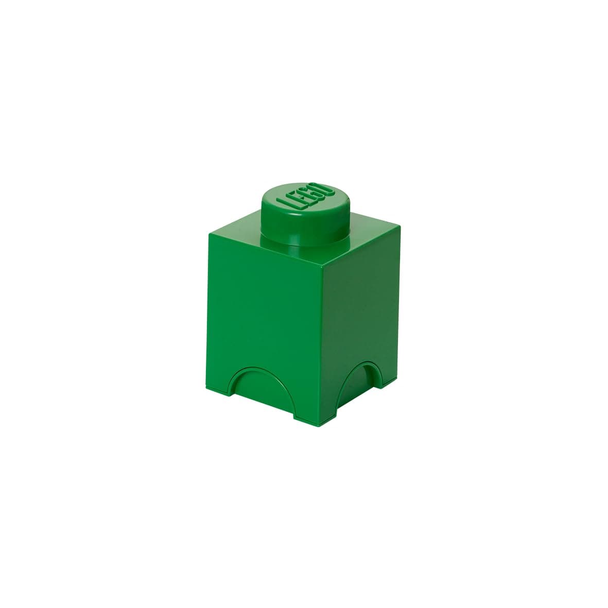 LEGO Storage Brick 1 - stud Green, Stackable Storage Box, 1.2l – LEGO Product, Storage Box with Lid, Desk Storage, Room Storage, Toy Box, Home Decor